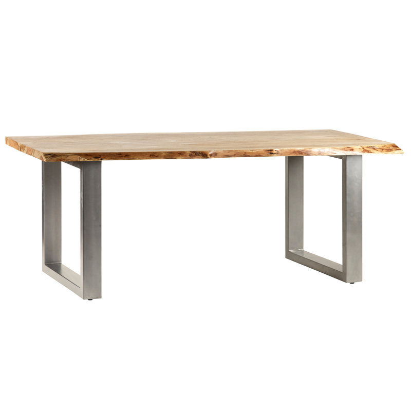 Benito Acacia Solid Wood Top Dining Table, H76 x L200 x W100cm