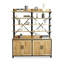 Minimalist Farmhouse Tall Bookcase with X-Brace Frame-940662555