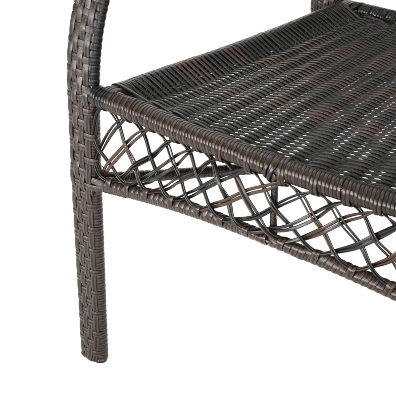 Fauteuils empilables Palmyra, Brun