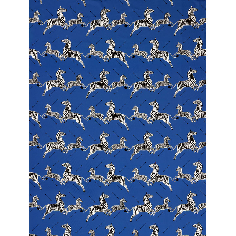 Tissu 100% coton Zebras Petite, Denim