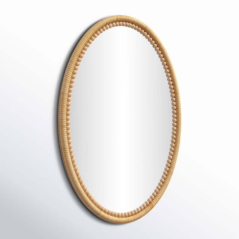 Marilou Bamboo / Rattan Wall Mirror, Oval