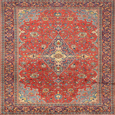 Tapis oriental rouge Elen