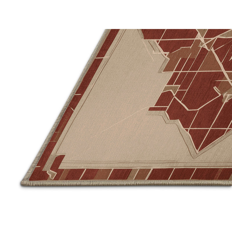 Tapis abstrait Pulse, Rectangulaire 2 pi x 3 pi