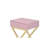 Pink & Gold Finish Accent Table
