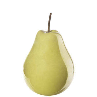Ceramic Pear Figurine SM Pearlescent -6.50"H