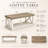Mercantile 40'' Solid Wood Coffee Table with Shelf (White Combo)