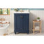 Meuble-lavabo avec rangement (doit inclure le meuble-lavabo et le lavabo), salle de bain moderne en MDF bleu de 24 po