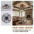 20-Inch Recessed Canopy Ceiling Fan With Light And Remote Control, Ceiling Fan Light With Timer Function—Light Bulb Sold Separately (Matte Black + Wood Grain)