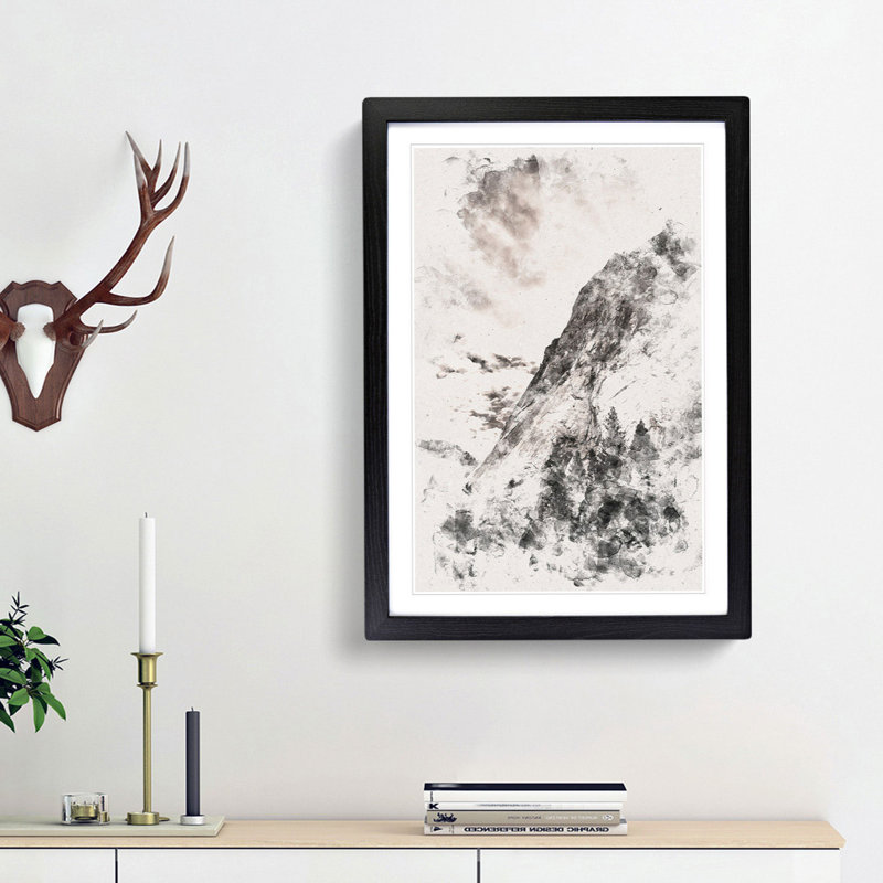 Magnitude of Yosemite - Picture Frame Painting Print, 33cm H x 24cm W x 2cm D, Black Framed