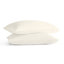 Ensemble de draps en satin de coton 4 pièces pour grand lit ivoire-118323201-118323203
