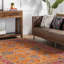 Tapis orange en laine touffeté à la main Marlise-1906654424