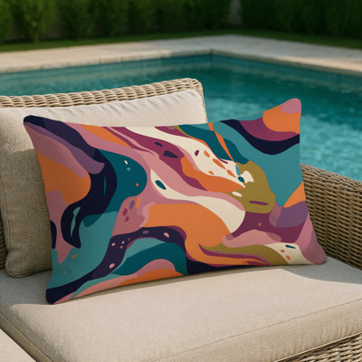 Coussin décoratif intérieur et extérieur Prism Arc