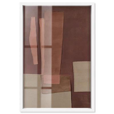 Décoration murale bohème brut Raw Edge I par Art Remedy, cadre blanc, 31 x 46