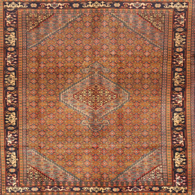 Tapis de corail/mehroon traditionnel Leysin