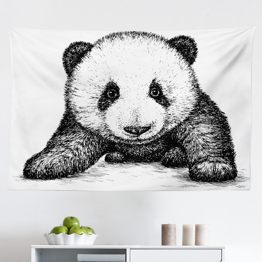 Wandteppich Panda