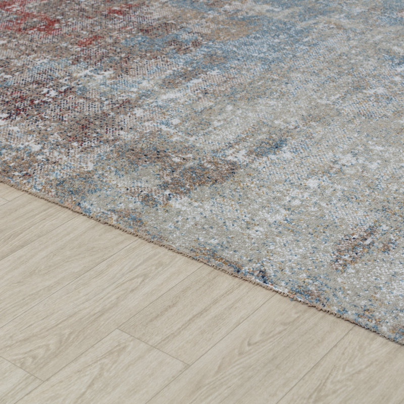 Tapis beige abstrait de la collection Geneve, 8 pi x 10 pi 9 po, 8 x 10 pi 9 po