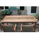 Fleur 76'' Rectangular 6 - Person Outdoor Dining Set
