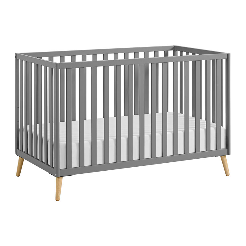 Lit de bébé convertible Cozy Nest, Gris colombe / naturel