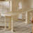 French-style Durable Solid Wood Dining Table Sets