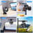 Desk Fan Clip On With Lights USB Rechargeable 5 Level Speed Air Flow Portable Personal Mini Fan-110407371