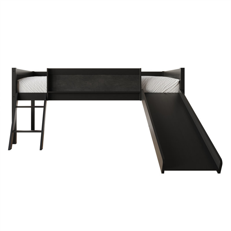 Airielle Kids Twin Loft Bed, Black