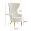 Velvet Wingback Chair-171557409