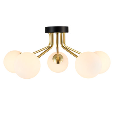 Baucom Glass Flush Mount