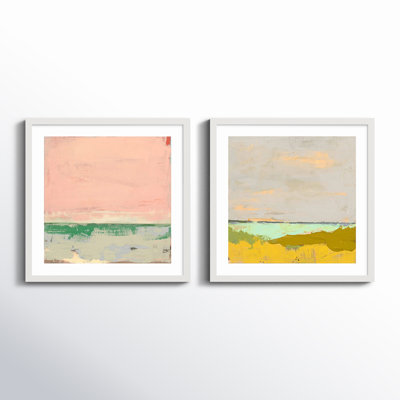 Provenve 1 & 2 by Andrea Stokes - 2 Piece Single Picture Frame Print