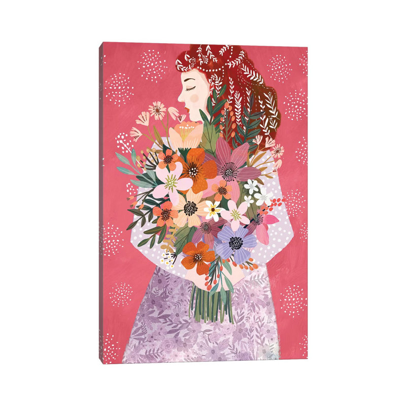 Winterbloom by Mia Charro - Wrapped Canvas Gallery-Wrapped Canvas Giclée, 66.04 cm H x 45.72 cm W x 3.175 cm D