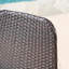 Chaise d'appoint Illa, pieds en fer de style moderne, rotin osier gris foncé-121883084-121846613