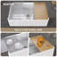 33" L X 20" W Single Basin Workstation Farmhouse Kitchen Sink With Sink Grid, Cutting Board & Dish-Drying Rack