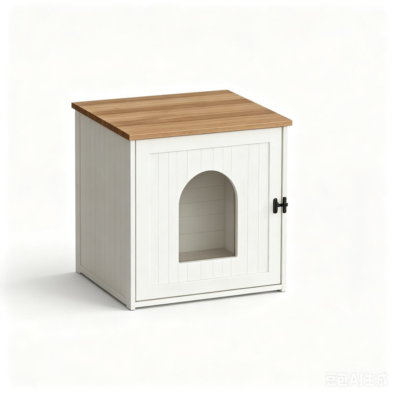 Meuble pour chat Cat, White/Brown