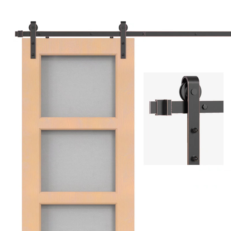 ATT Sliding Standard Single Barn Door Hardware Kit, 67.7 in.