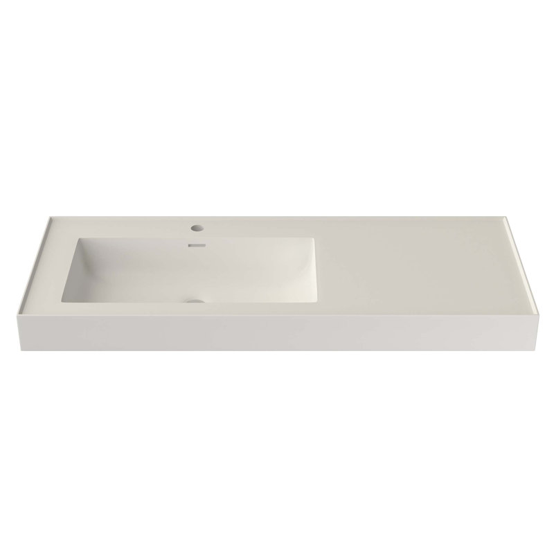 Lavabo sur pied durable à surface solide