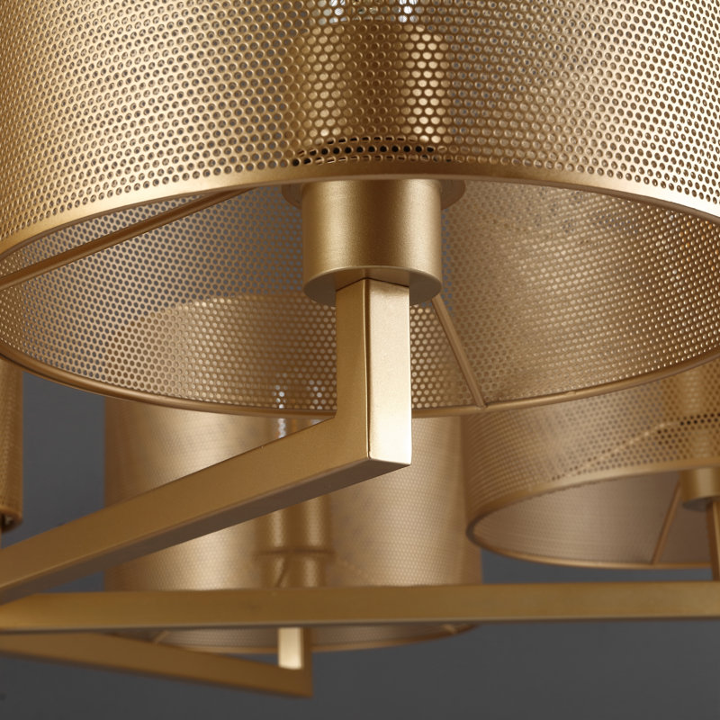 Meliora Iron 6-Light Chandelier, Gold