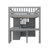 All-Inclusive Loft Bed With Integrated Staircase Bookshelf Drawers Workspace And Wardrobe Ideal Multifunctional Solution-116286868-116286864