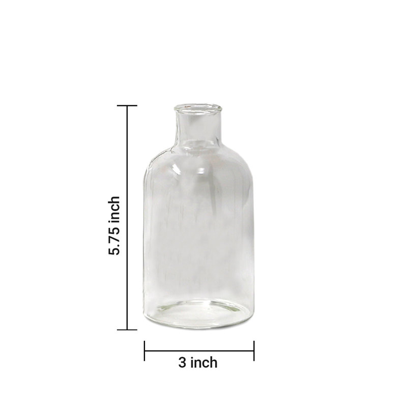 Ensemble de vases de table en verre transparent 4 pièces Christchurch