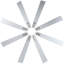 Ventilateur de plafond intérieur moderne en nickel brossé à 8 pales 62 "avec lumières DEL, télécommande et moteur DC silencieux-234757532-234757522