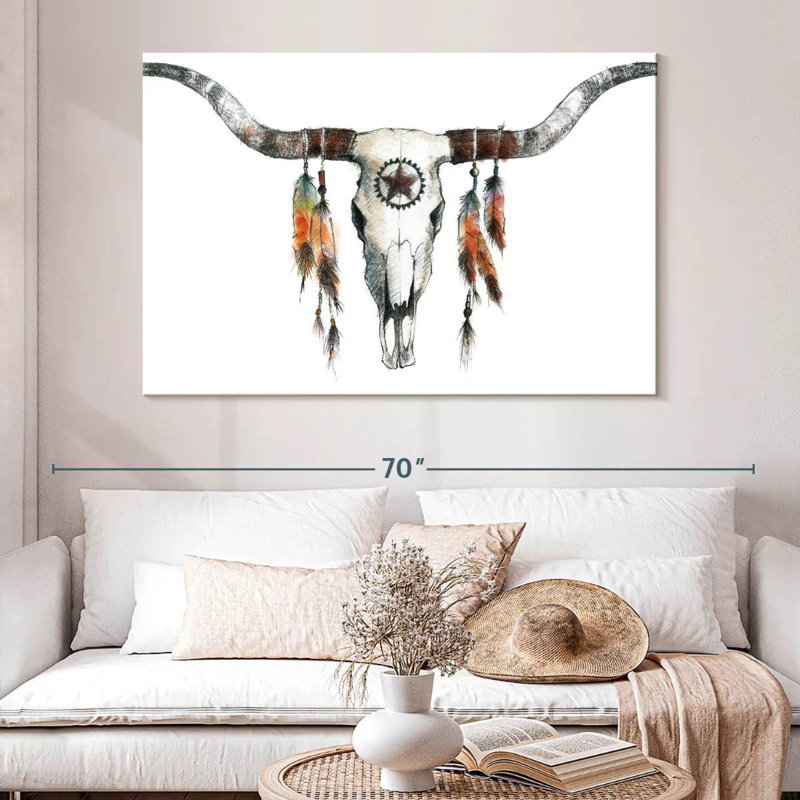 Plumes Kerner Longhorn, H 34 po x l 51 po