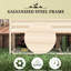 Lit de jardin surélevé en acier galvanisé, crème, facilite le jardinage avec structure, améliore la qualité du sol