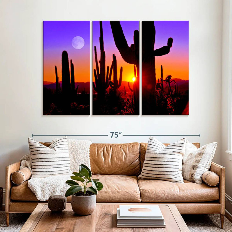 Silhouette de cactus Harnek Saguaro, H 42 po x l 65 po