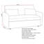 150Cm Round Arm Sofa Bed-92993147