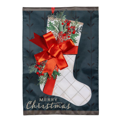 Drapeau de jardin bas de Noël