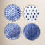 Santorini Handmade Hard Ceramic Salad/Dessert Plate