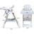 Multi - Functional Feeding Seat For 6 Months To Years, Detachable Tray, 5 Level Adjustment Developmental Dining High Chair With Compliant Surface, Deep Promotes Independence, White, Grows-828955296