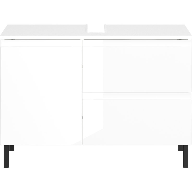 Musson Freestanding Bathroom Storage Cabinet, White