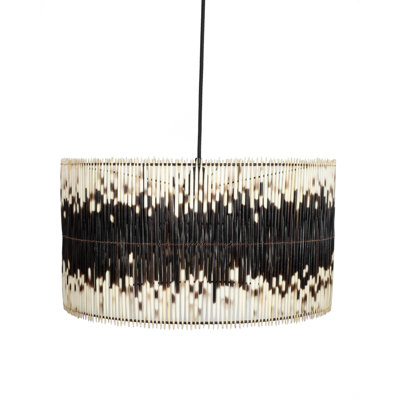 Porcupine Quill Drum Light Pendant