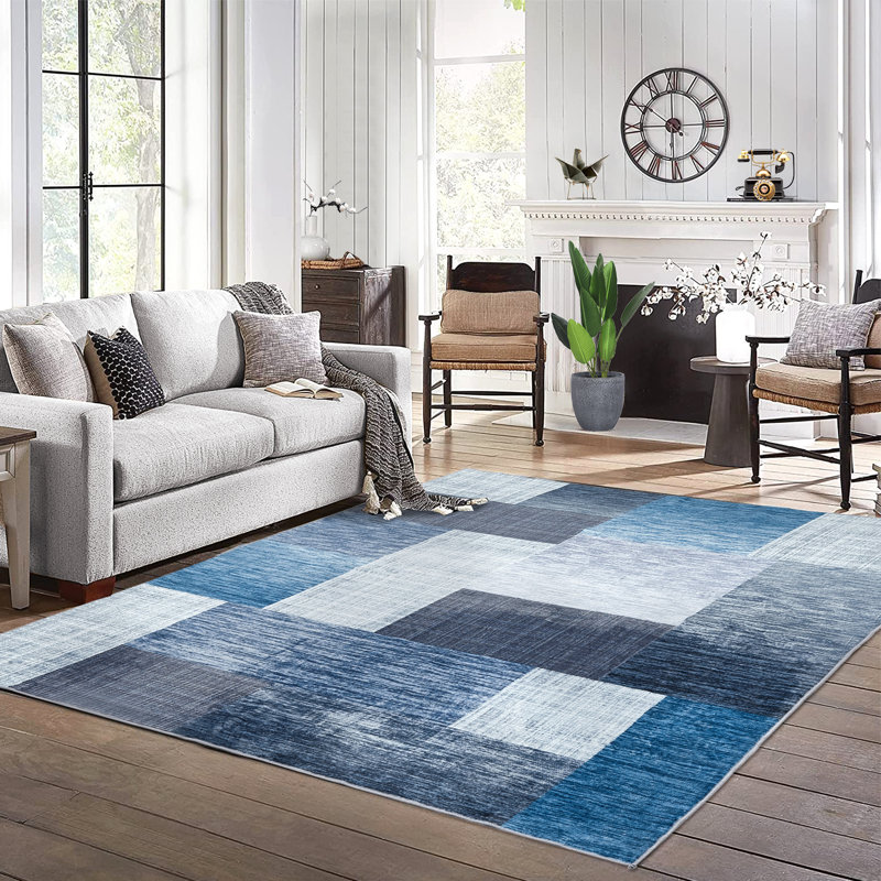 Hamidiye Washable Geometric Rug, Rectangle 5' x 7'