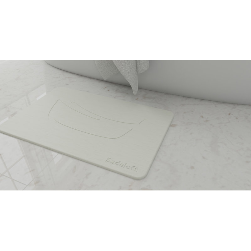 Tapis de baignoire en résine Badeloft BM-01-WHT en blanc, Blanc