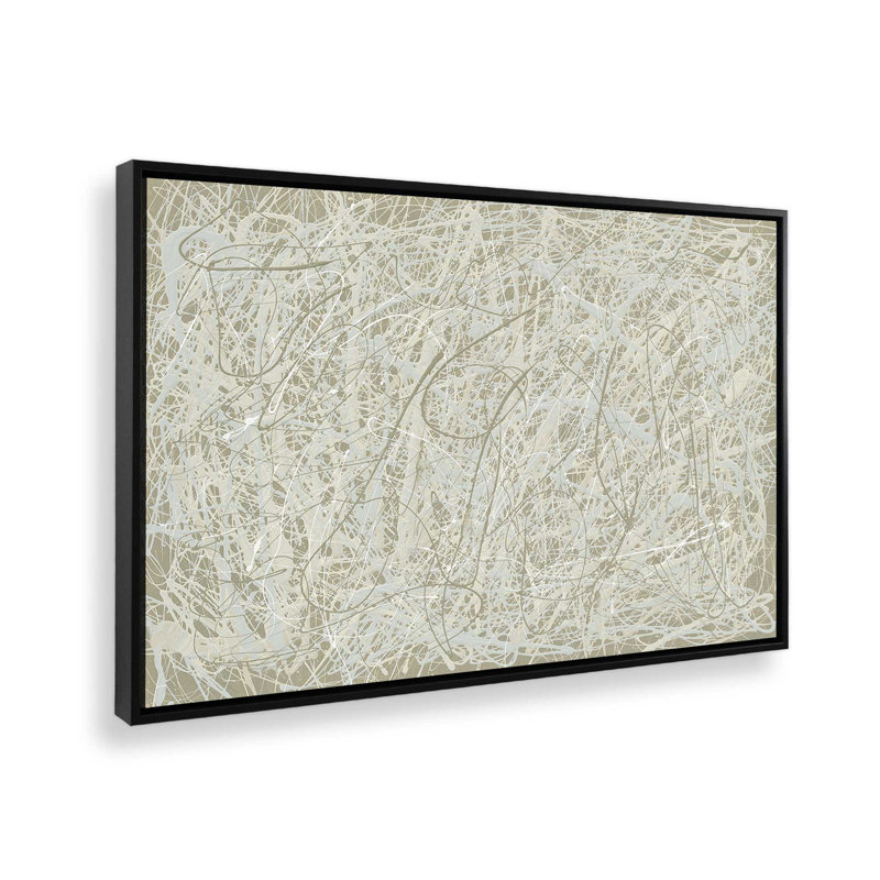 «Abstract Sandstorm», reproduction sur toile dans un cadre, H 8,75 po x l 12,75 po, Noir satiné
